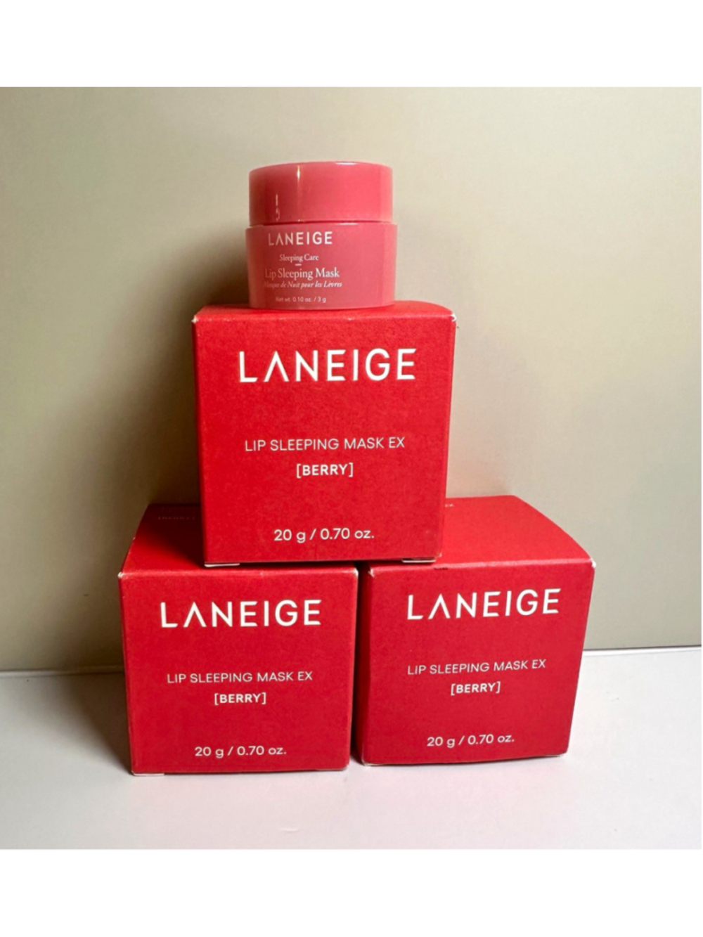 LANEIGE Lip Sleeping Mask x3 ~ BERRY + MINI | NEW